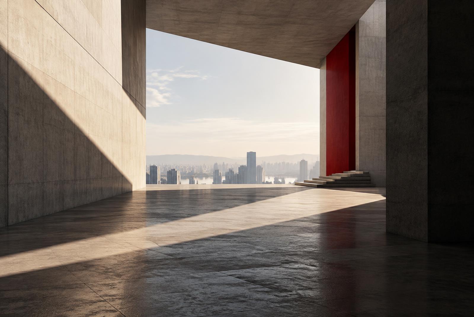 An architectural threshold representing entry into a new market